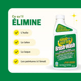 Brush-Wash Cleaner & Renewer For Oil, Latex & Enamel Paint, Non-Toxic, 946-mL