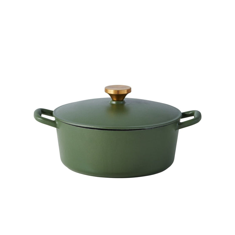 Deep Olive Tuscan Enamel/Cast Iron Dutch Oven, 4-qt T3620