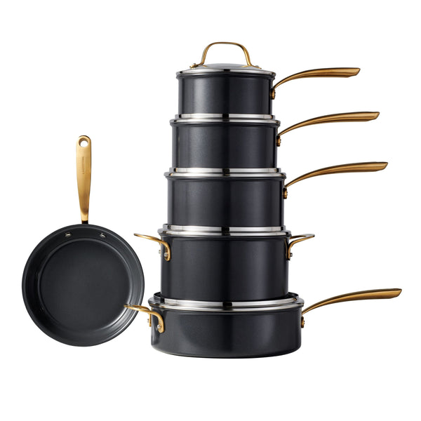 Eleganza Ceramic Pro Non-Stick Cookware Set, 11-pc L5055