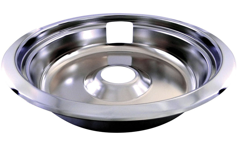 62470 Universal Stove Drip Pan with Trim Ring, Bright Chrome, 8-in G9781