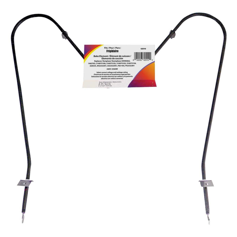 62510/2 Oven/Bake Element with Straight Spade Connector, 2360W, 30-in S8614