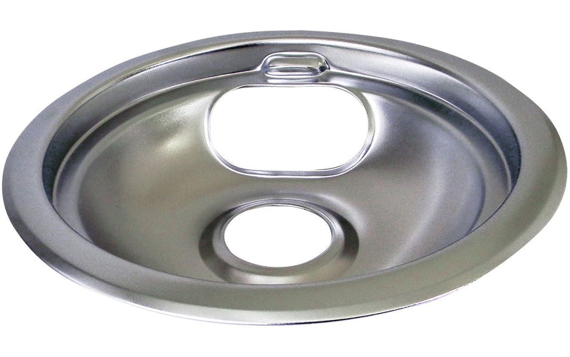 Chrome Drip Pan Shallow Draw, 6-in U9850