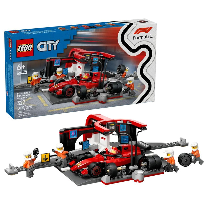 City 60443 F1 Pit Stop and Pit Crew with Car, 322-pc W569