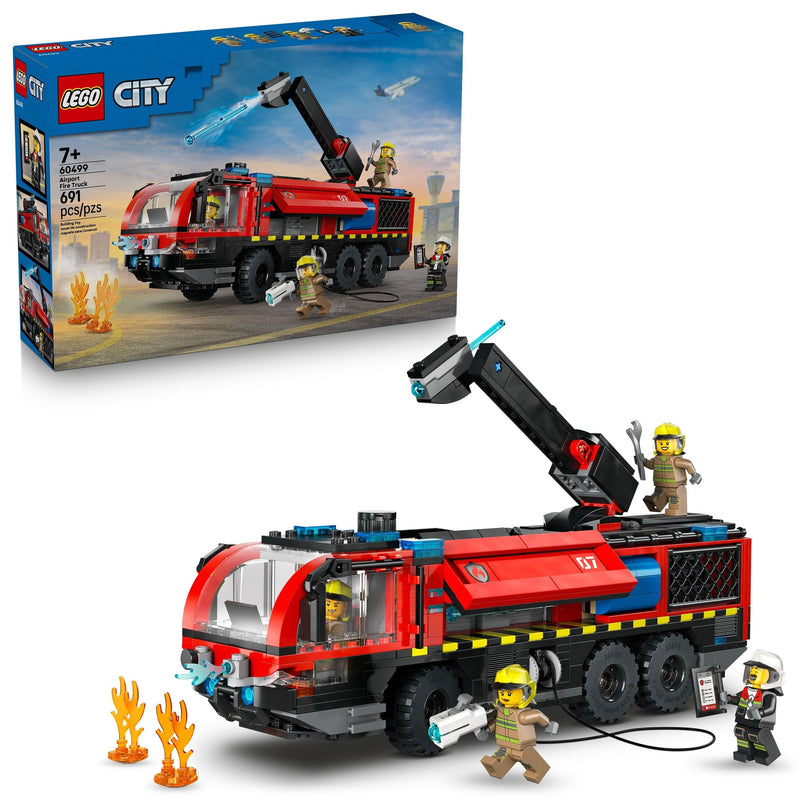 City Airport Fire Truck Building Set - 60499, 691-pcs, Ages 7+ D5680