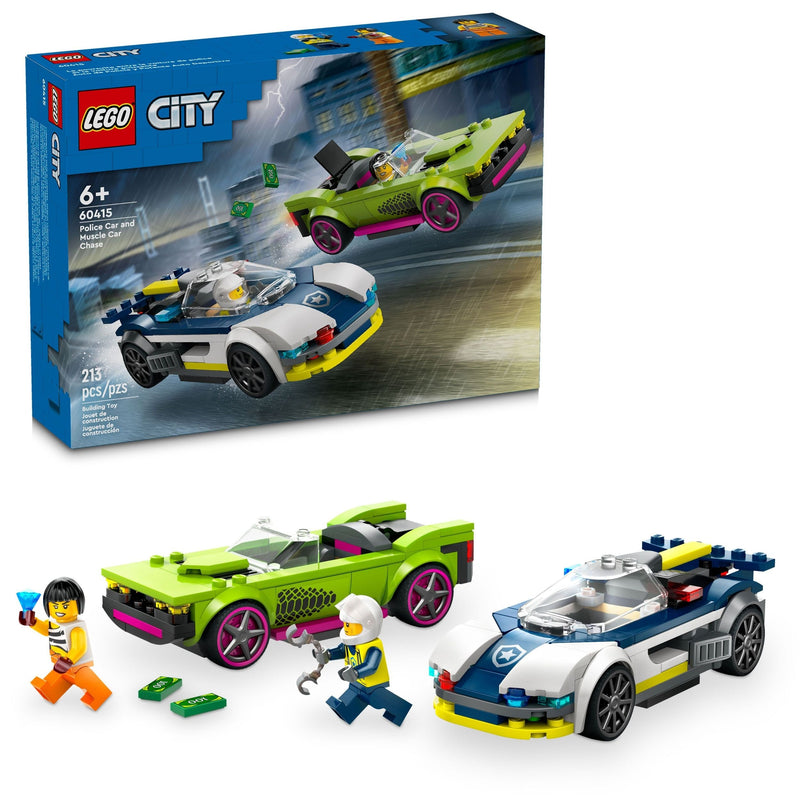 City Police Car and Muscle Car Chase - 60415, 213-pcs, Ages 6+ Y6295