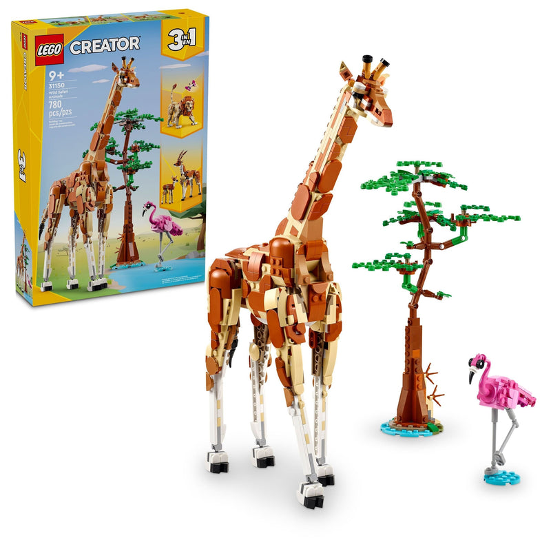 Creator 3-in-1 Wild Safari Animals - 31150, 780-pcs, Ages 9+ Q7635