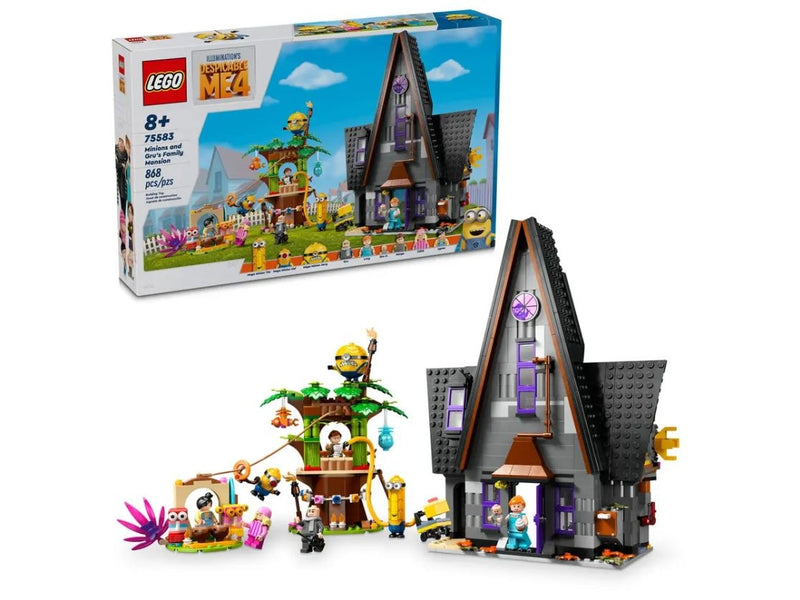 Despicable Me 4 Minions and Gru's Family Mansion - 75583, 868-pcs, Ages 8+ L7212