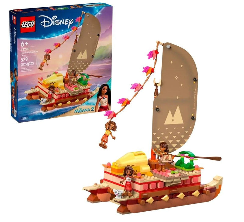 Princess Moana's Adventure Canoe - 43270, 529-pcs, Ages 6+ L2167