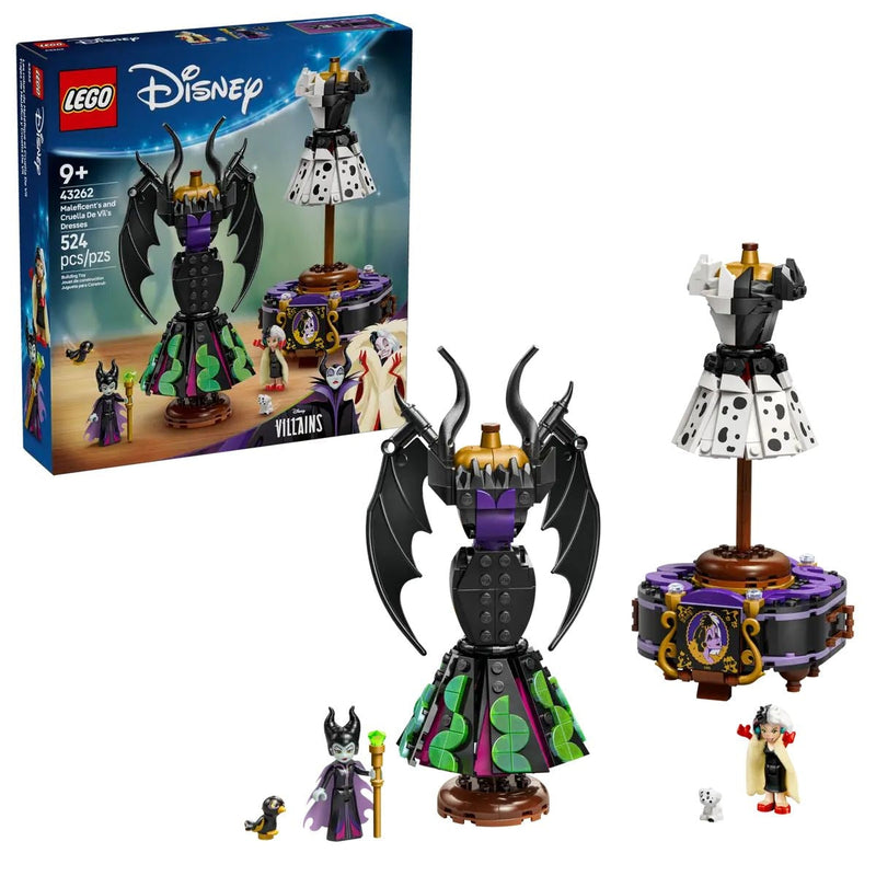 Villains Maleficent’s and Cruella De Vil’s Dresses - 43262, 524-pcs, Ages 9+ K7747