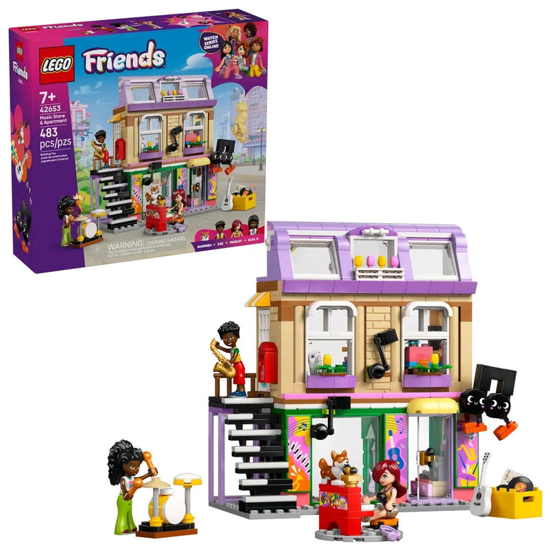 Friends Music Store & Apartment - 42653, 483-pcs, Ages 7+ O0831