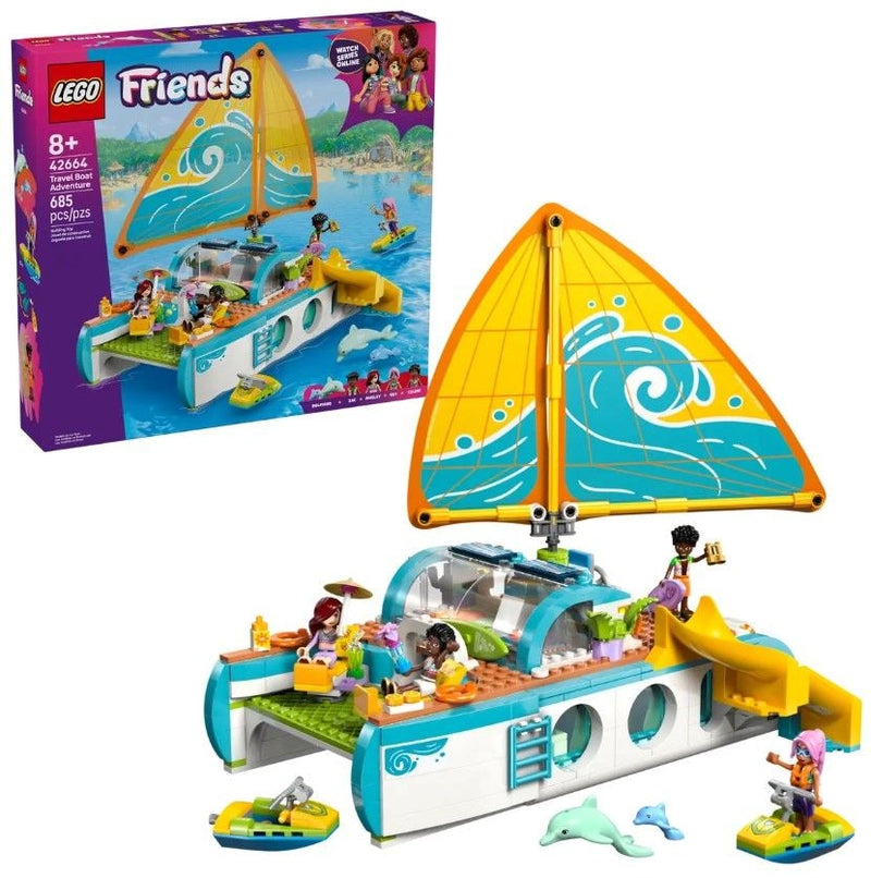 Friends Travel Boat Adventure - 42664, 685-pcs, Ages 8+ U4270
