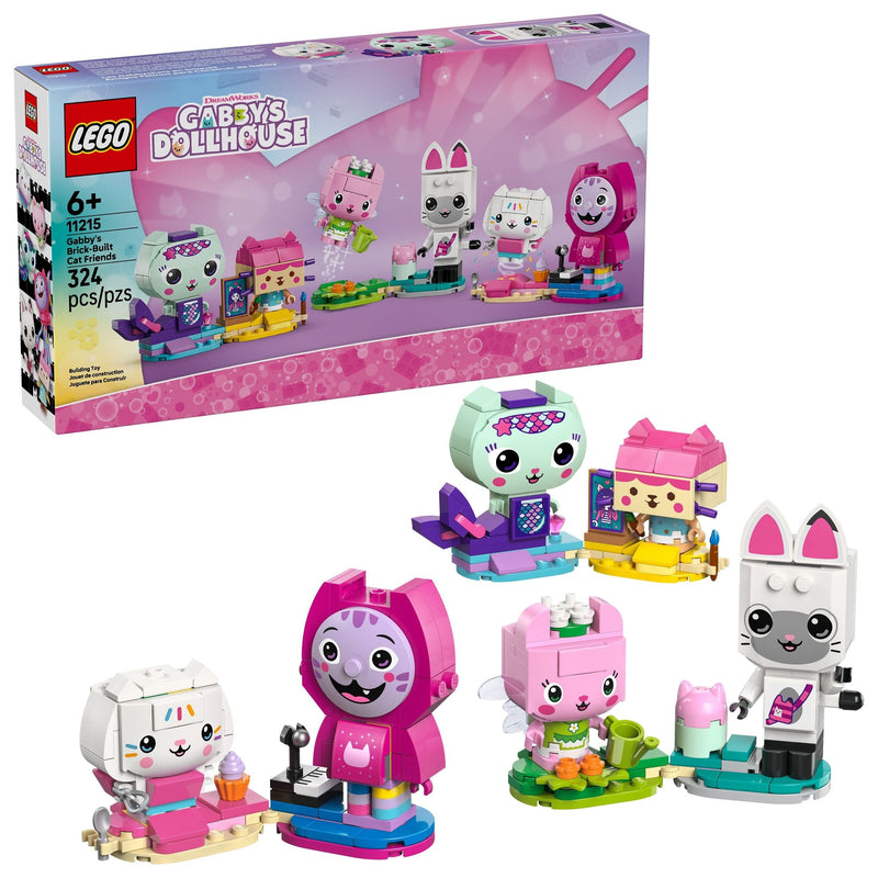 's Brick-Built Cat Friends - 11215, 324-pcs, Ages 6+ L0112