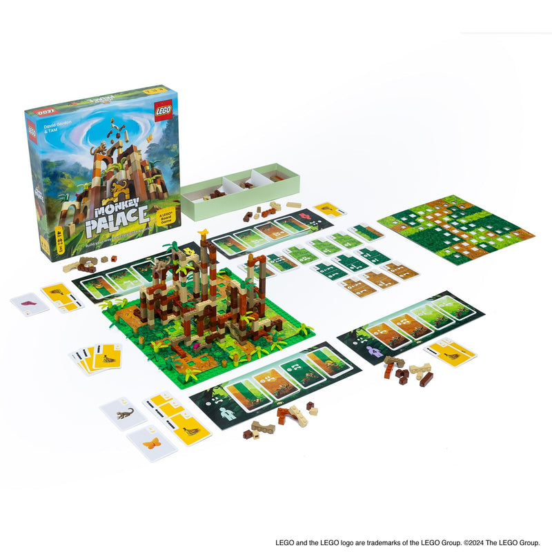Monkey Palace Card/Board Game for 2-4 Players Q1959