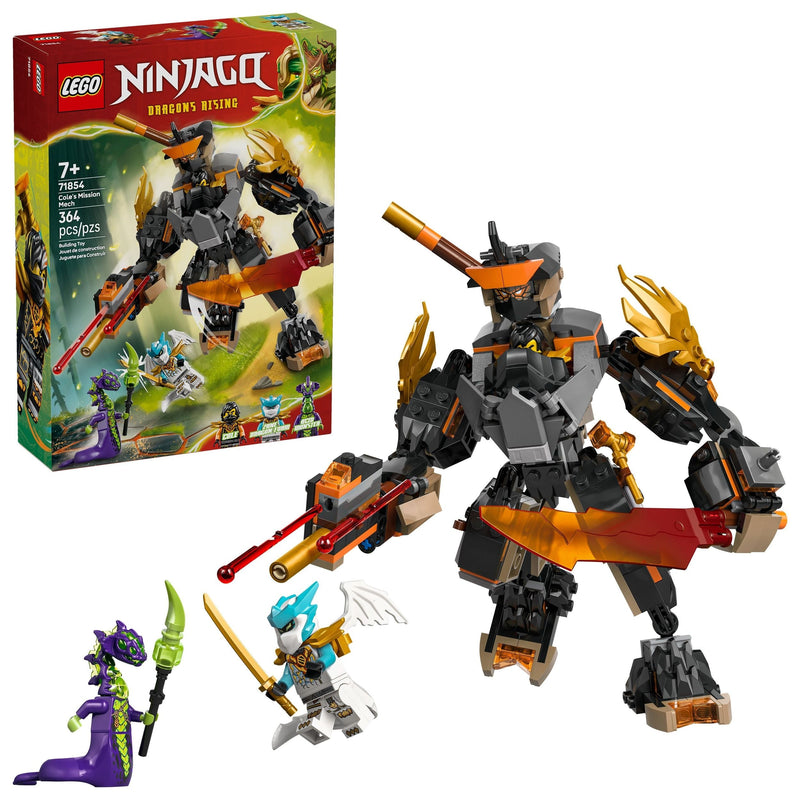 Cole’s Mission Mech & Dragon Zane - 71854, 364-pcs, Ages 7+ X3714
