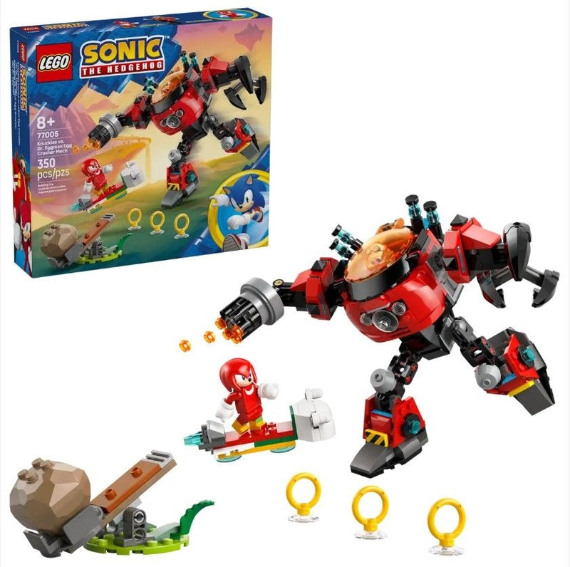 Sonic Knuckles vs. Dr. Eggman Egg Crusher Mech - 77005, 350-pcs, Ages 8+ O3041