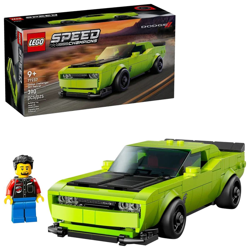 Speed Champions Dodge Challenger SRT Hellcat Sports Car - 77237, 390-pcs, Ages 9+ B184