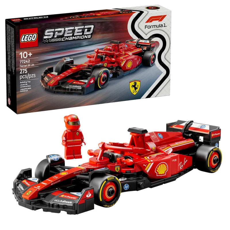 Speed Champions SF-24 F1 Race Car - 77242, 275-pcs, Ages 10+ E4831