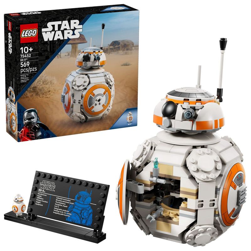 BB-8 Astromech Droid Toy Building Set - 75452, 569-pcs, Ages 10+ D7636