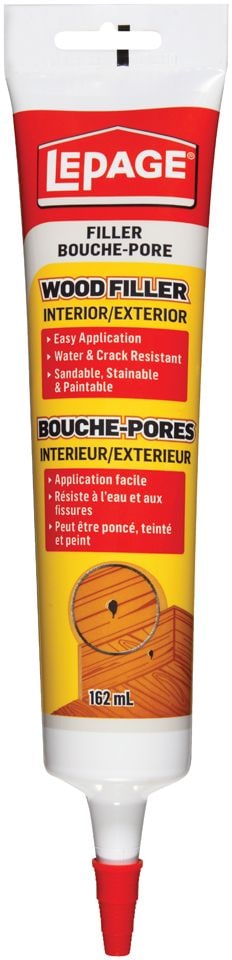 Interior/Exterior Wood Filler, Repairs Cracks & Holes, Water-Resistant, 162-mL U8964