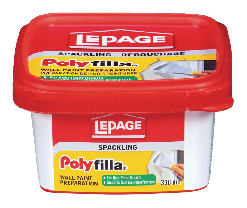 Wall Paint Preparation Spackling, Hole/Crack Repair Filler, White R9077