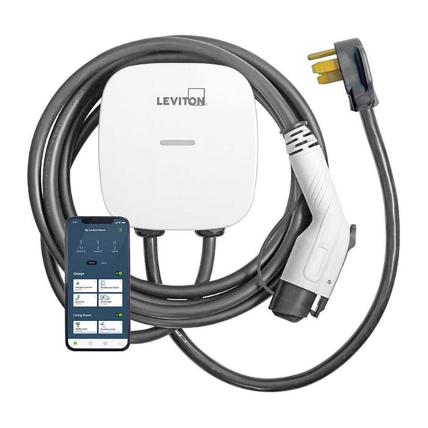 40A Wi-Fi Level 2 NEMA 14-50 J1772 Plug-In EV Charger with 25-ft Cord J8017