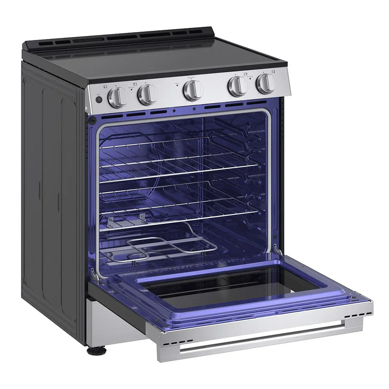 LG 30 in 6.3 cu ft. Stainless Steel Electric Slide-in Range with EasyClean and Pinch to Turn Safety Knobs H3186