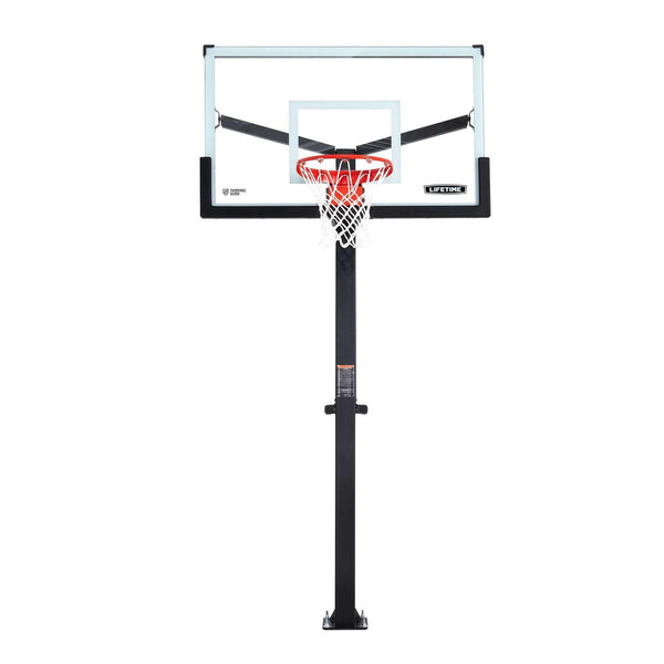 Mommoth Bolt Down Basketball Hoop with 60-in Tempered Glass M2648