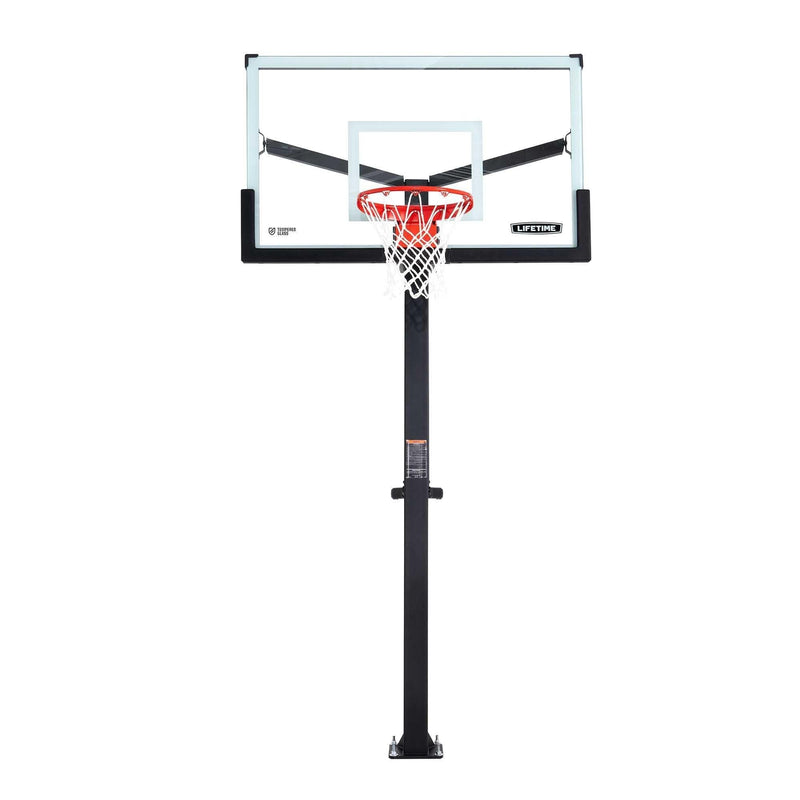 Mommoth Bolt Down Basketball Hoop with 60-in Tempered Glass M2648