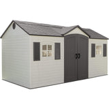 Outdoor Storage Shed with Windows, 8-ft x 15-ft
