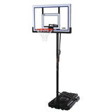 Portable Adjustable Basketball Backboard, Hoop & Net System, 52-in