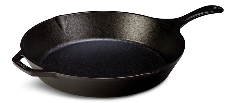 Seasoned Cast-Iron Skillet, 13.3-in O3908