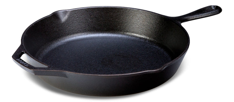 Seasoned Cast-Iron Skillet, Black, 12-in C4018