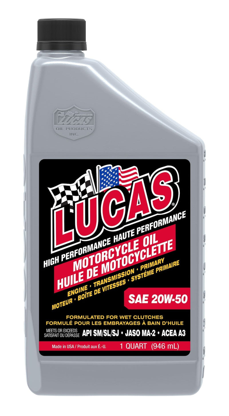 SAE 20W-50 High Performance Motorcycle Oil, 946-mL O0364