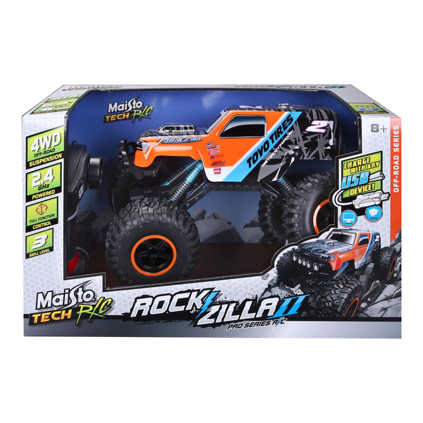 Maisto Tech Remote Controlled Indoor/Outdoor Rockzilla Truck Vehicle Toy, Ages 8+ Z9194