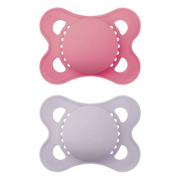 Matte Non-Deco Pacifier, 0-6 Months, Girl, 2-pk B4232
