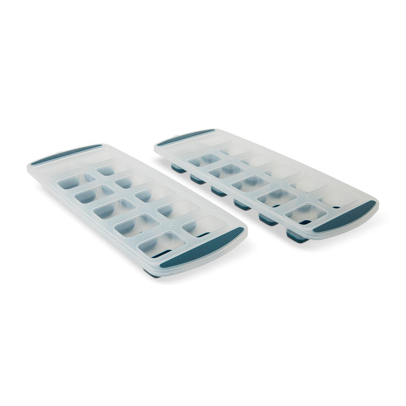 Easy Release Pop-Out Rectangular Ice Cube Trays, Blue, 2-pk, Dishwasher Safe T3374