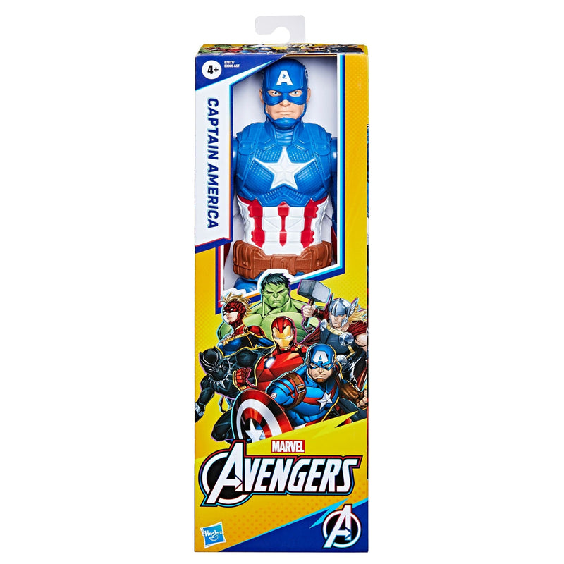 Titan Hero Series Captain America Action Figure, 12-in Toy, Ages 4+ C5018