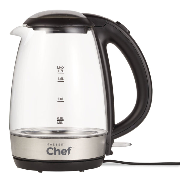 Cordless Electric Kettle with Blue Light, Glass, 1.7L F1376
