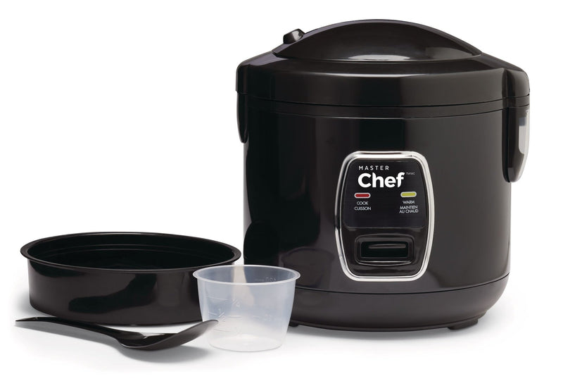 Deluxe Non-Stick Rice Cooker & Steamer, Black, 10 Cups J79