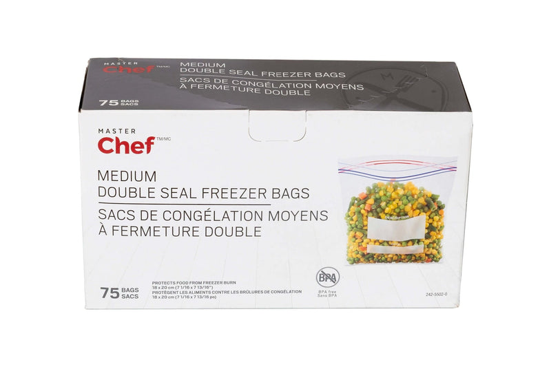 Double Seal Medium Freezer Bag, 75-pk N5374