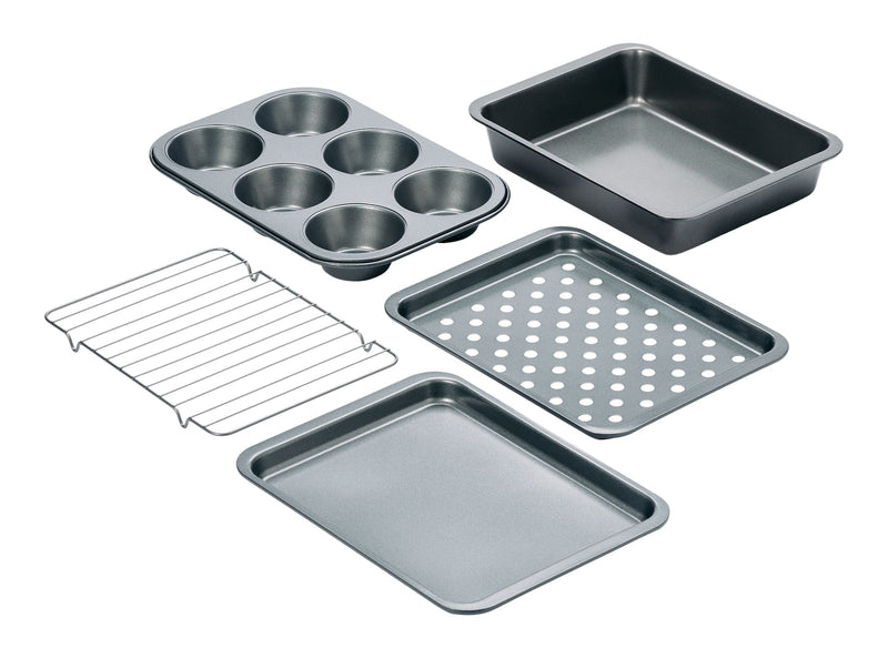 Grey Non-Stick Toaster Oven Bakeware Set, 5-pc B1587
