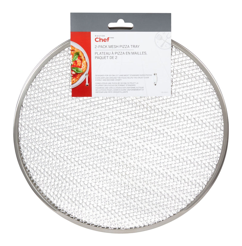 Mesh Round Pizza Tray Set, 2-pk U1381