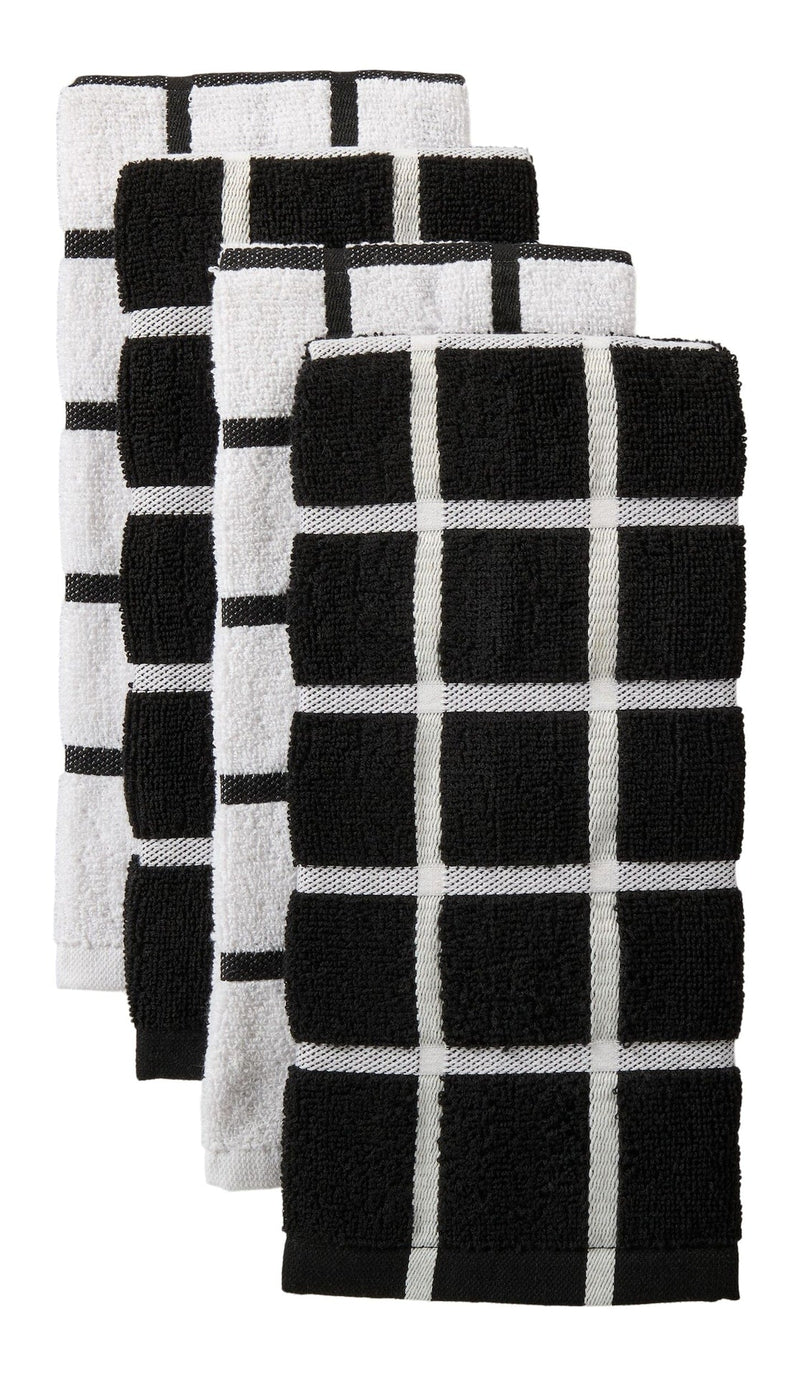 Terry Kitchen Towels, Reusable, Various Colours, 16-in x 26-in, 4-pk R5776