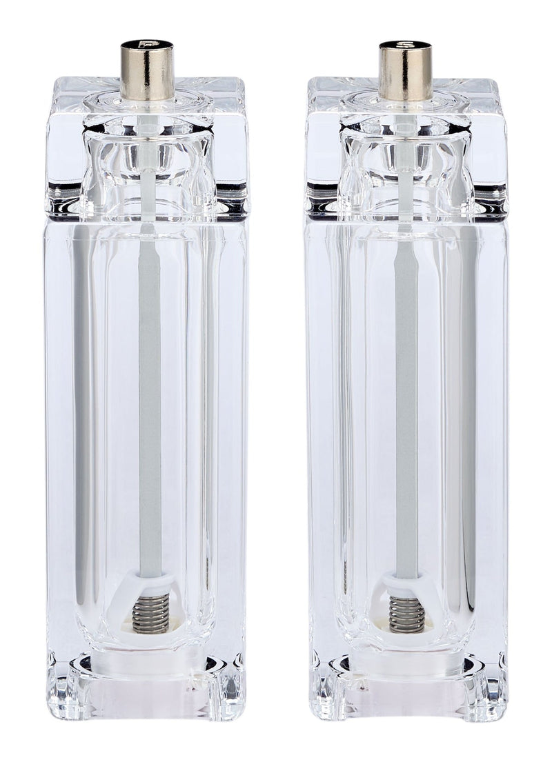 Transparent Acrylic Salt & Pepper Grinder Set R9985