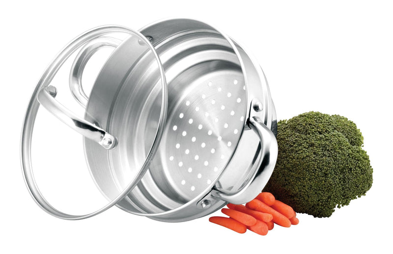 Universal Stainless Steel Steamer Insert, Dishwasher Safe Q3454