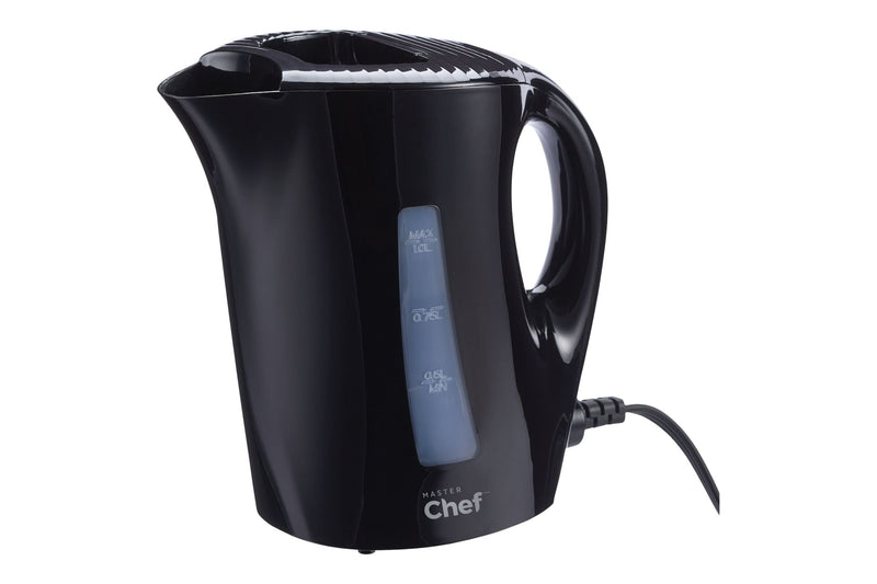 Corded Kettle with Water Gauge, Black, 1-L F6601