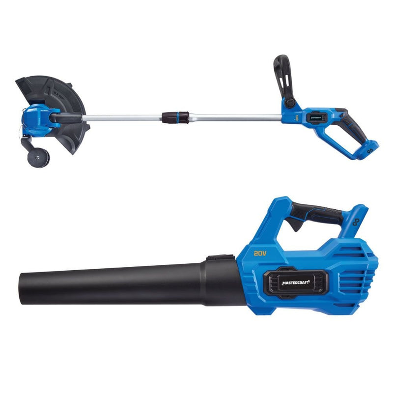 20V Cordless 12" String Trimmer and 370CFM Blower Combo Kit with 2 Ah Battery and Charger D9795