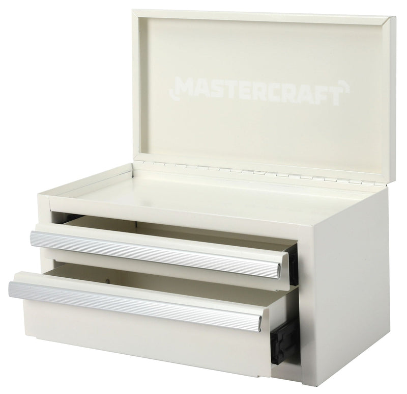 Mini Toolbox with 2 Drawers, New White I9026