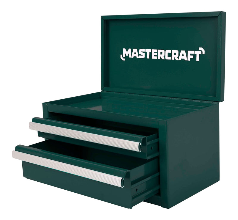 Miniature 2-Drawer Green Steel Toolbox B7954
