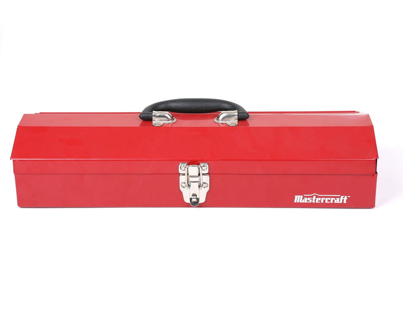 Portable Metal Hip Roof Tool Box, Red, 19-in M9763